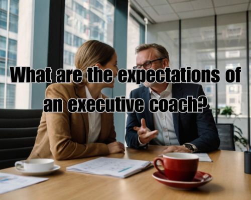 An executive coach sitting across from a professional, engaged in deep conversation with a focused and attentive demeanor