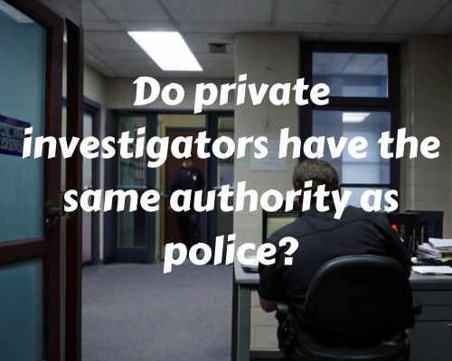 a police office in his office
