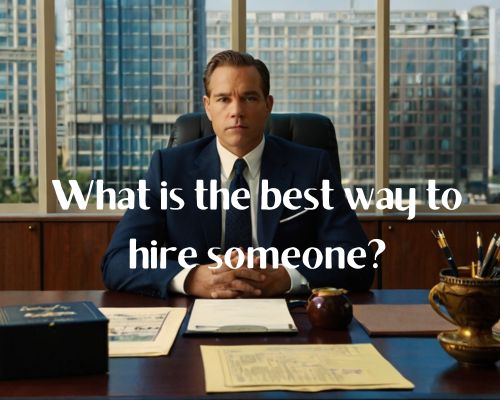 a private investigator in his office looking seriously