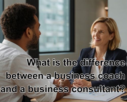 a client talking to a business consultant