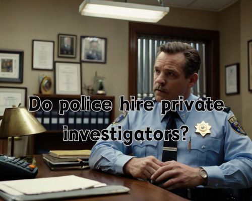a police negotiating with a pi in the office