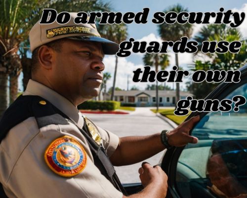 an armed security working in the field