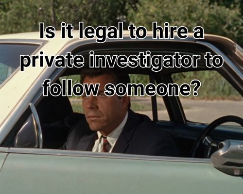 a legally hired private investigator