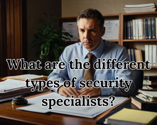 a security specialist in his office